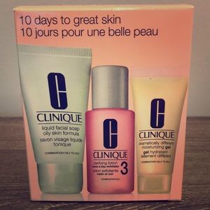 NWT Clinique 3 step skin care system